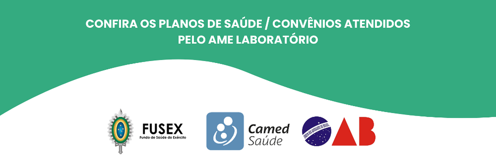 Convênios divulgados pelo AME Laboratório